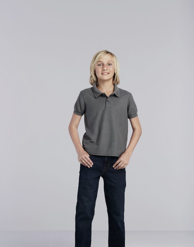 Klassic Kids Dryblend Double Pique Sport Polo Shirt