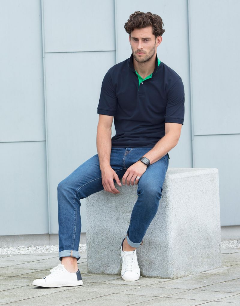 Klassic 65/35 Contrast Collar Polo Shirt