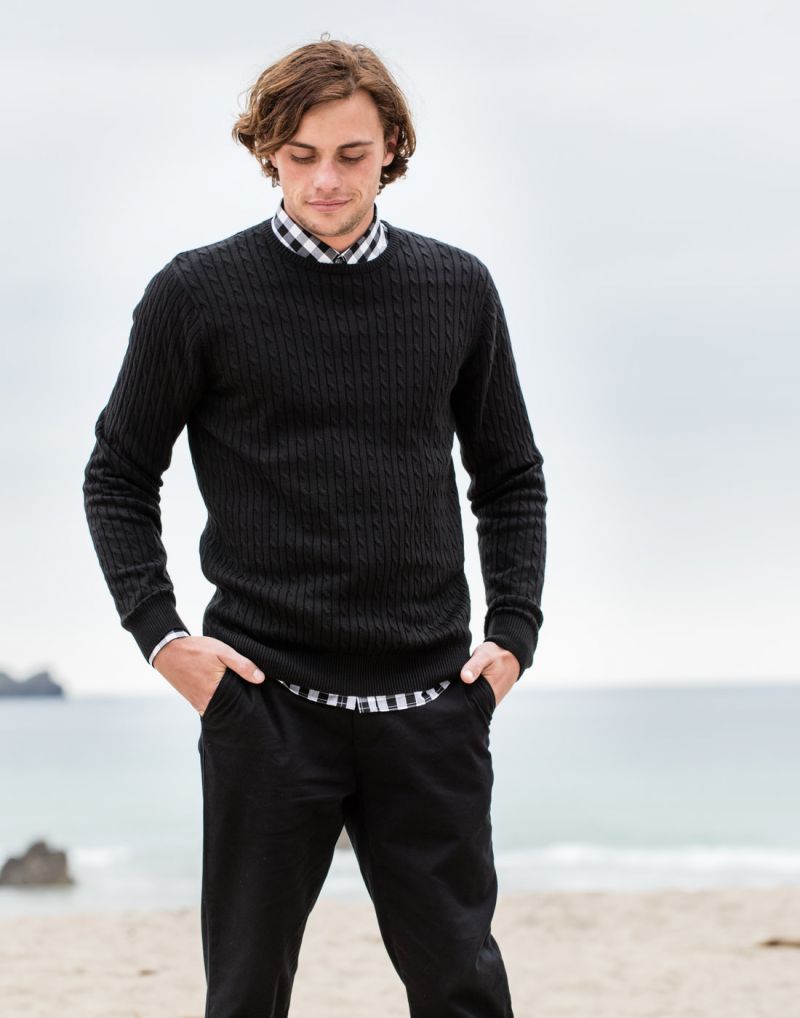 Klassic Cable Knit Crew Neck Jumper