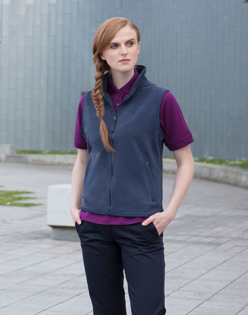 Klassic Ladies Sleeveless Microfleece Jacket