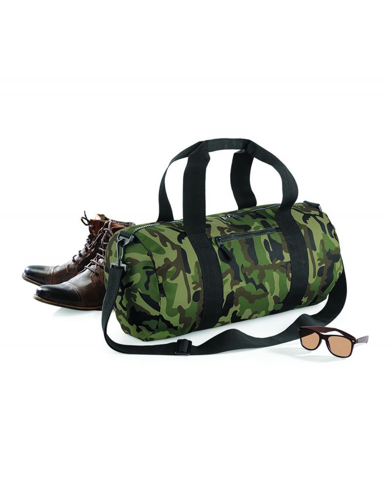 Klassic Camo Barrel Bag