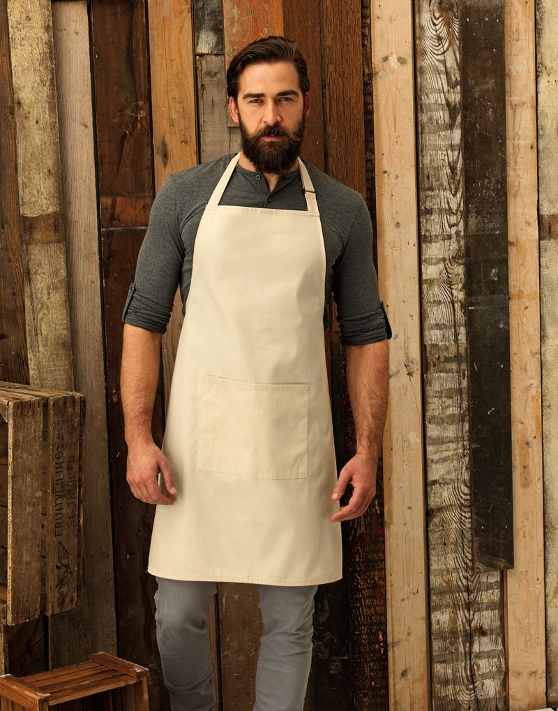 Klassic WORKWEAR Colours Bib Apron With Pocket